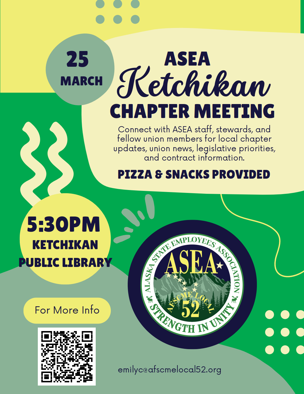 ASEA Ketchikan Chapter meeting flyer