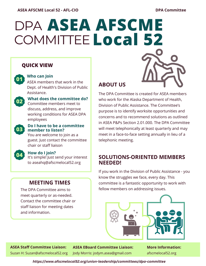 ASEA DPA Committee Purpose & Meetings